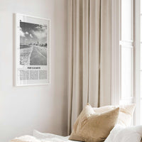 Port Elizabeth Print Black and White, Port Elizabeth Wall Art, Port Elizabeth Poster, Port Elizabeth Photo, South Africa