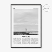 Port Fairy Print Black and White, Port Fairy Wall Art, Port Fairy Poster, Port Fairy Photo, Port Fairy Wall Décor, Victoria, Australia