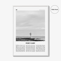 Port Fairy Print Black and White, Port Fairy Wall Art, Port Fairy Poster, Port Fairy Photo, Port Fairy Wall Décor, Victoria, Australia