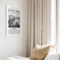 Port Grimaud Print Black and White, Port Grimaud Wall Art, Port Grimaud Poster, Port Grimaud Photo, Port Grimaud Map, France