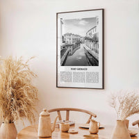 Port Grimaud Print Black and White, Port Grimaud Wall Art, Port Grimaud Poster, Port Grimaud Photo, Port Grimaud Map, France