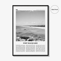 Port Macquarie Print Black and White, Port Macquarie Wall Art, Port Macquarie Poster, Port Macquarie Photo, New South Wales, Australia
