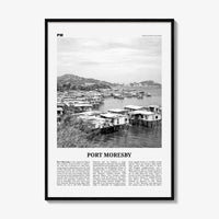 Port Moresby Print Black and White, Port Moresby Wall Art, Port Moresby Poster, Port Moresby Photo, Port Moresby Décor, Papua New Guinea