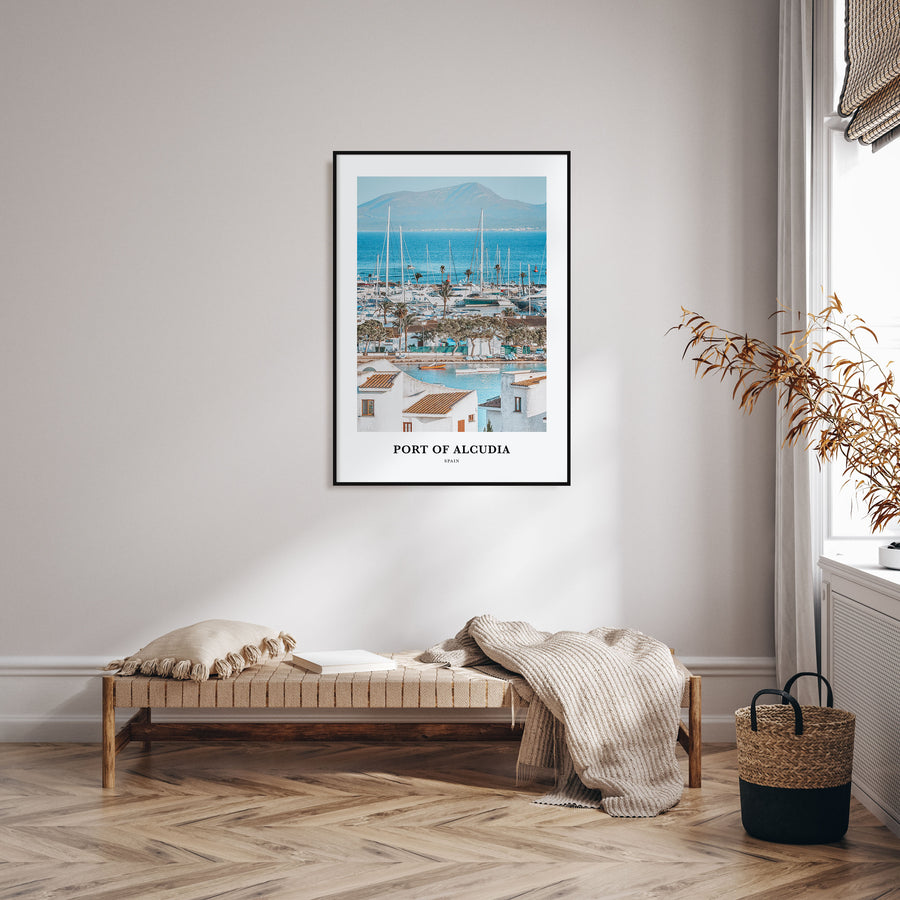 Port of Alcudia Portrait Color Poster