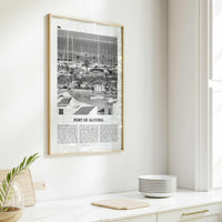 Port of Alcudia Print Black and White, Port of Alcudia Wall Art, Port of Alcudia Poster, Port of Alcudia Photo, Port Wall Décor, Port Map