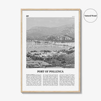 Port of Pollenca Print Black and White, Port of Pollenca Wall Art, Pollenca Poster, Pollenca Photo, Pollenca Wall Décor, Pollenca Map