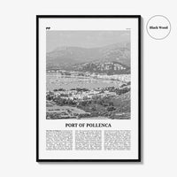 Port of Pollenca Print Black and White, Port of Pollenca Wall Art, Pollenca Poster, Pollenca Photo, Pollenca Wall Décor, Pollenca Map