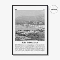 Port of Pollenca Print Black and White, Port of Pollenca Wall Art, Pollenca Poster, Pollenca Photo, Pollenca Wall Décor, Pollenca Map