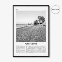 Port St Lucie Print Black and White, Port St. Lucie Wall Art, Port St. Lucie Poster, Port St. Lucie Photo, Florida, USA, United States