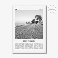Port St Lucie Print Black and White, Port St. Lucie Wall Art, Port St. Lucie Poster, Port St. Lucie Photo, Florida, USA, United States
