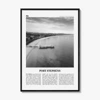 Port Stephens Print Black and White, Port Stephens Art, Port Stephens Poster, Port Stephens Photo, Port Stephens Décor, Port Stephens Map