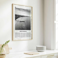 Port Stephens Print Black and White, Port Stephens Art, Port Stephens Poster, Port Stephens Photo, Port Stephens Décor, Port Stephens Map