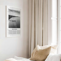 Port Stephens Print Black and White, Port Stephens Art, Port Stephens Poster, Port Stephens Photo, Port Stephens Décor, Port Stephens Map