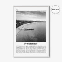 Port Stephens Print Black and White, Port Stephens Art, Port Stephens Poster, Port Stephens Photo, Port Stephens Décor, Port Stephens Map