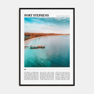 Port Stephens Travel Color Poster