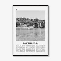 Port Townsend Print Black and White, Port Townsend Wall Art, Port Townsend Poster, Port Townsend Photo, Port Townsend Décor, Washington, USA