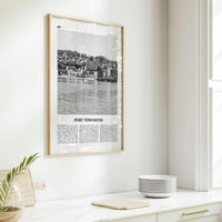 Port Townsend Print Black and White, Port Townsend Wall Art, Port Townsend Poster, Port Townsend Photo, Port Townsend Décor, Washington, USA