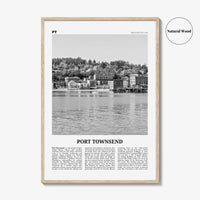 Port Townsend Print Black and White, Port Townsend Wall Art, Port Townsend Poster, Port Townsend Photo, Port Townsend Décor, Washington, USA