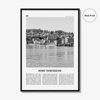 Port Townsend Print Black and White, Port Townsend Wall Art, Port Townsend Poster, Port Townsend Photo, Port Townsend Décor, Washington, USA