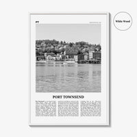 Port Townsend Print Black and White, Port Townsend Wall Art, Port Townsend Poster, Port Townsend Photo, Port Townsend Décor, Washington, USA