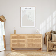 Port Vila Map Portrait Poster