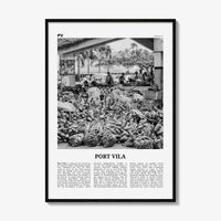 Port Vila Print Black and White, Port Vila Wall Art, Port Vila Poster, Port Vila Photo, Port Vila Wall Décor, Vanuatu, Efate Island Île Vate