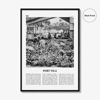 Port Vila Print Black and White, Port Vila Wall Art, Port Vila Poster, Port Vila Photo, Port Vila Wall Décor, Vanuatu, Efate Island Île Vate