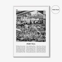 Port Vila Print Black and White, Port Vila Wall Art, Port Vila Poster, Port Vila Photo, Port Vila Wall Décor, Vanuatu, Efate Island Île Vate