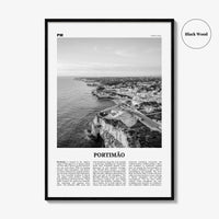 Portimao Print Black and White, Portimão Wall Art, Portimão Poster, Portimão Photo, Portimão Wall Décor, Portimão Map, Portugal