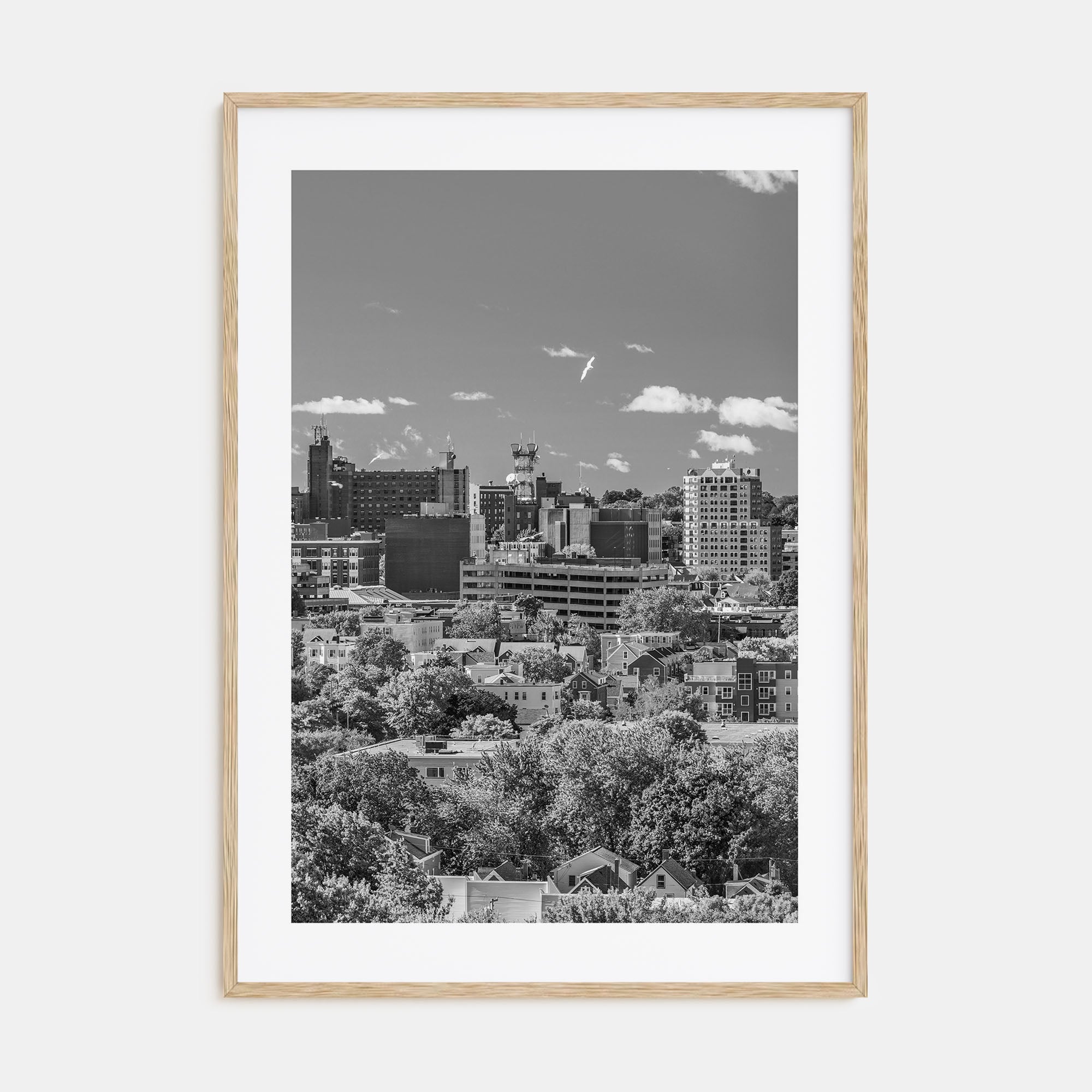 Portland, Maine Photo B&W Poster