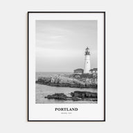 Portland, Maine Portrait B&W Poster