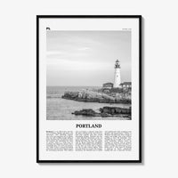 Portland Print Black and White Maine, Portland Wall Art, Portland Poster, Portland Photo, Portland Wall Décor, Maine, USA, United States