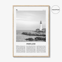 Portland Print Black and White Maine, Portland Wall Art, Portland Poster, Portland Photo, Portland Wall Décor, Maine, USA, United States