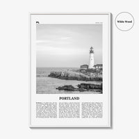 Portland Print Black and White Maine, Portland Wall Art, Portland Poster, Portland Photo, Portland Wall Décor, Maine, USA, United States