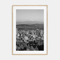 Portland, Oregon Photo B&W Poster