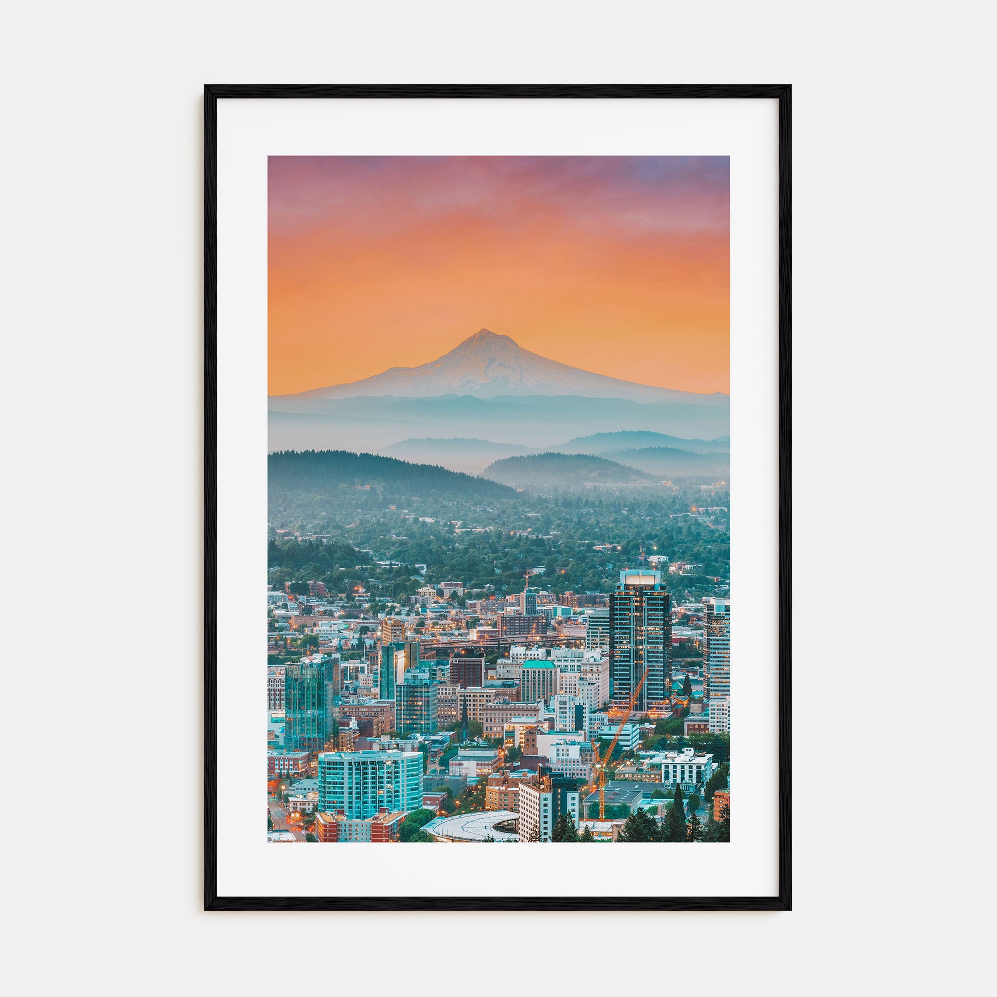 Portland, Oregon Photo Color Poster