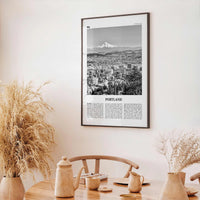 Portland Print Black and White Oregon No 1, Portland Wall Art, Portland Poster, Portland Photo, Portland Decor, United States