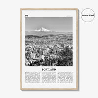 Portland Print Black and White Oregon No 1, Portland Wall Art, Portland Poster, Portland Photo, Portland Decor, United States