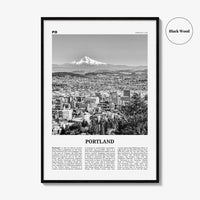 Portland Print Black and White Oregon No 1, Portland Wall Art, Portland Poster, Portland Photo, Portland Decor, United States