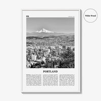 Portland Print Black and White Oregon No 1, Portland Wall Art, Portland Poster, Portland Photo, Portland Decor, United States