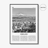 Portland Print Black and White Oregon No 1, Portland Wall Art, Portland Poster, Portland Photo, Portland Decor, United States
