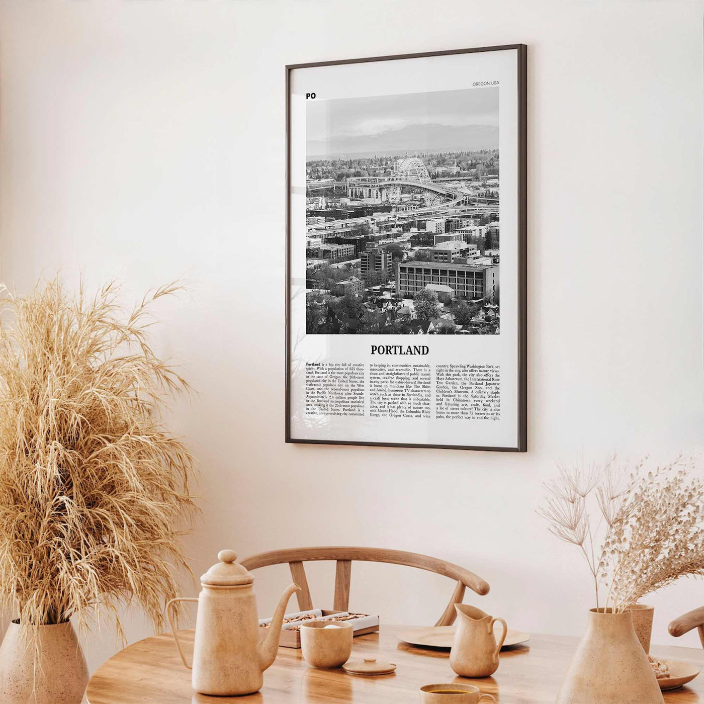 Portland Print Black and White Oregon No 2, Portland Wall Art, Portland Poster, Portland Photo, Portland Decor, Oregon, United States