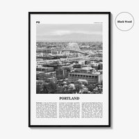 Portland Print Black and White Oregon No 2, Portland Wall Art, Portland Poster, Portland Photo, Portland Decor, Oregon, United States