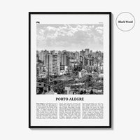 Porto Alegre Print Black and White, Porto Alegre Wall Art, Porto Alegre Poster, Porto Alegre Photo, Porto Alegre Wall Décor, Brazil