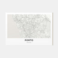 Porto Map Landscape Poster