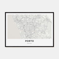 Porto Map Landscape Poster