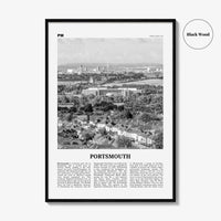 Portsmouth Print Black and White England No 2, Portsmouth Wall Art, Portsmouth Poster, Portsmouth Photo, Portsea Island, Hampshire