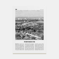 Portsmouth, England Travel B&W No 2 Poster