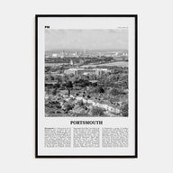 Portsmouth, England Travel B&W No 2 Poster