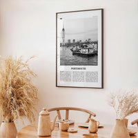 Portsmouth Print Black and White England No 3, Portsmouth Wall Art, Portsmouth Poster, Portsmouth Photo, Portsea Island, Hampshire